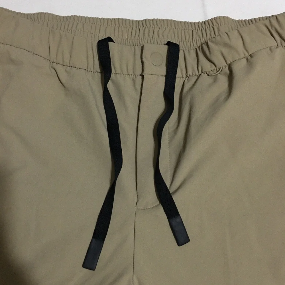 Figs Pro Technical Scrub Pants Mens Medium Short Tan Drawstring